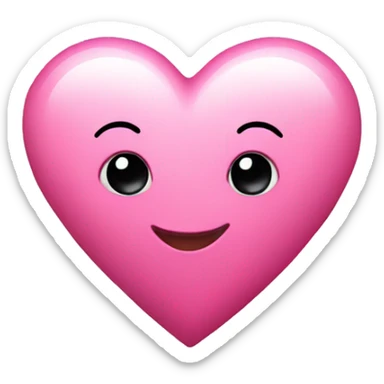 cute pink heart with butterflies around it sticker