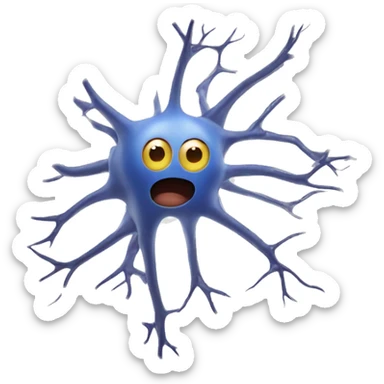 Funny neuron sticker