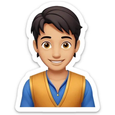 Alladin face only sticker