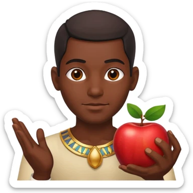farao in egypt man apple  sticker
