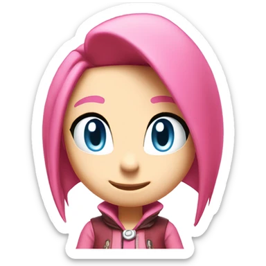 amy rose from sonic the hedgehof sticker