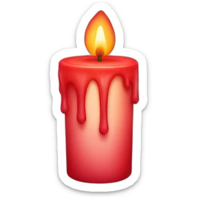 red candle sticker