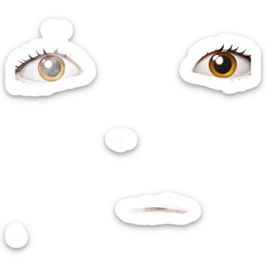 close-up of girl smiling sticker