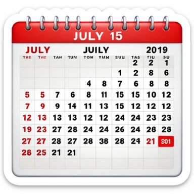 From July 15 to July 30 sticker