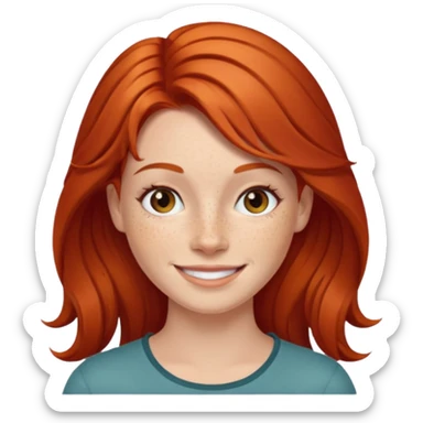 👸🏼 hace ese emoji pero que la mujer sea pelirroja sticker