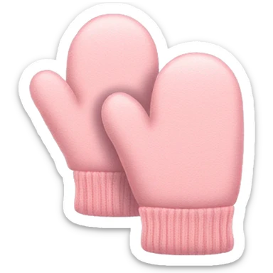 Light pink mittens sticker
