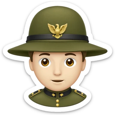 soldier hat sticker