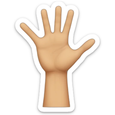 human doing an "x" with his arms sticker