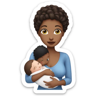mom holding newborn baby girl with blue eyes and white skin baby dark hair white skin newborn little baby girl pink sticker