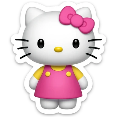 hello kitty as unseen poetry sticker