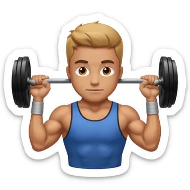 Weightlifting sticker