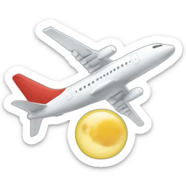 aeroplane landing sticker