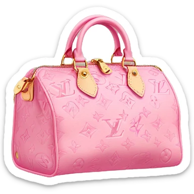Louis Vuitton bag pink sticker
