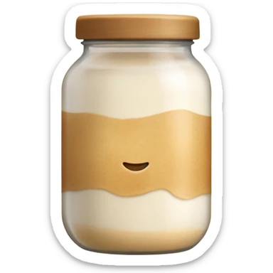 aesthetic jar with sourdough starter  sticker