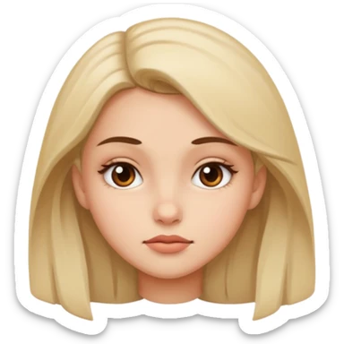 girl giving side eye sticker