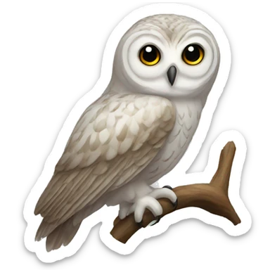 Transparent owl sticker
