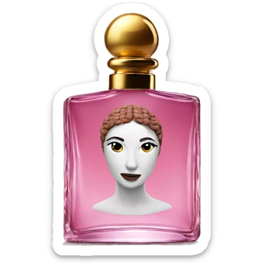God is a woman perfume bottle sticker
