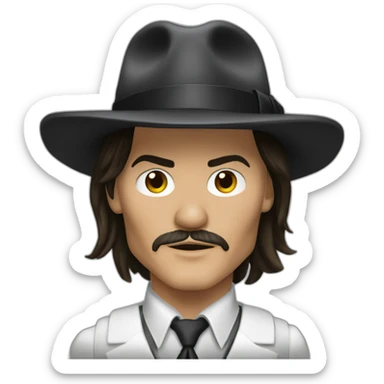 Johnny depp public enemies sticker