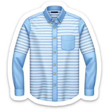 un maillot rayé fine bleu clair sticker