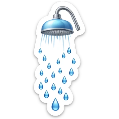 Shower sticker