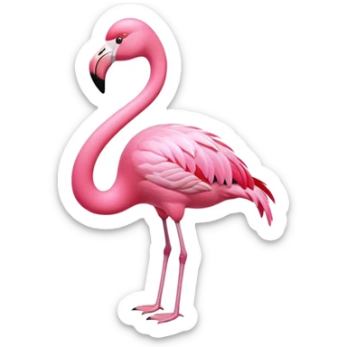 exotic flamingo character, pink feathers, elegant pose, 3D cartoon, mobile game icon style, clean background, no text, no watermark
 sticker