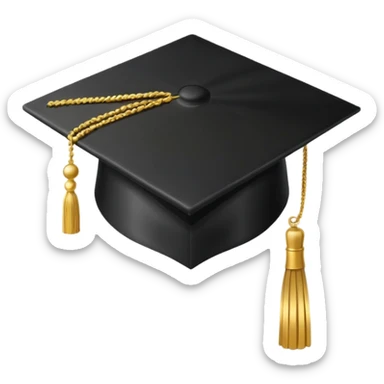 graduation cap sticker
