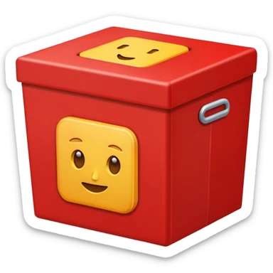 same image, buy the box's color must be red sticker