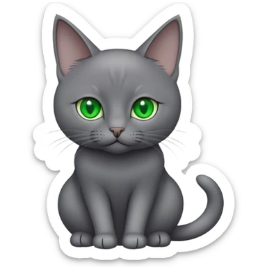 Korat gray cat sticker