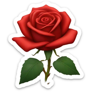 Red rose sticker