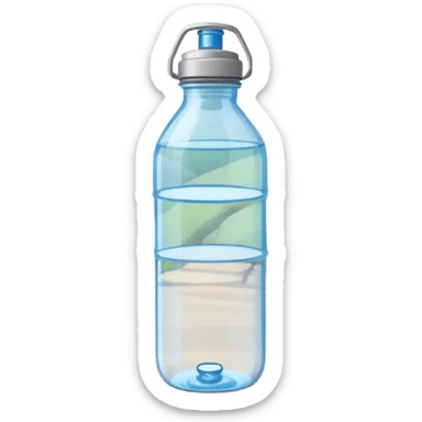 Water bottle for hiking sticker