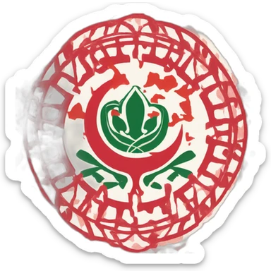 wydad morocco logo sticker