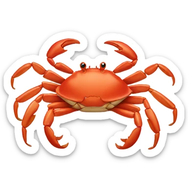 Crab sticker