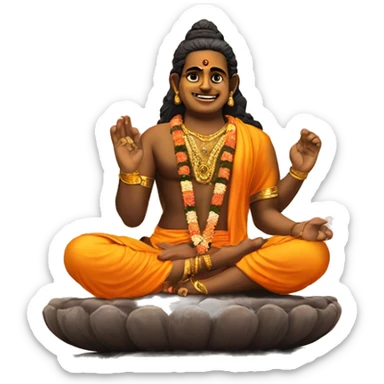 Ayyappa with beautiful background  sticker