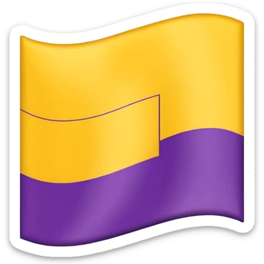 Nonbinary pride flag sticker