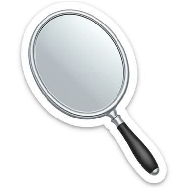 Handheld mirror sticker