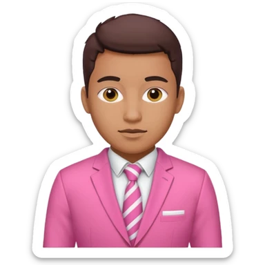 Rugby Fashion Suit pink sticker