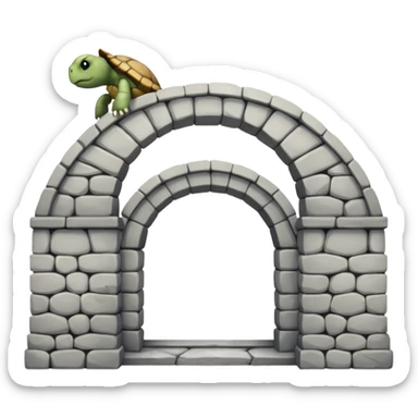 turtle back bridge sticker