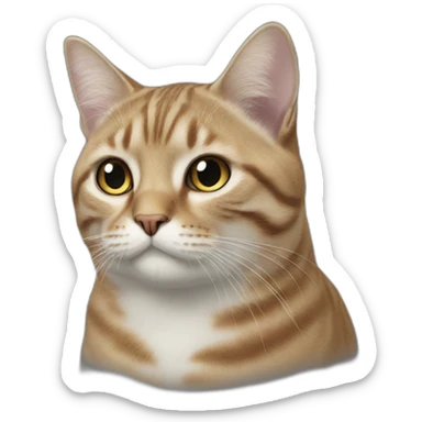 un gros chat sticker