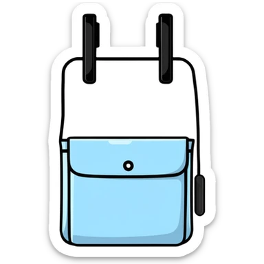 pastel baby nursery accessories including diaper caddy, wall decor, and baby monitor sticker