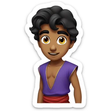 Young Aladdin  sticker