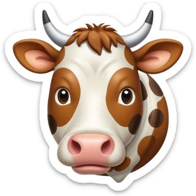 Una vaca fusionada con Saturno  sticker