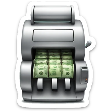 money maker machine sticker