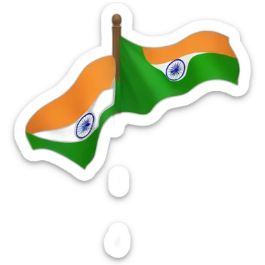 Replace the flag with indian flag sticker
