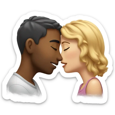 romantic kiss  sticker