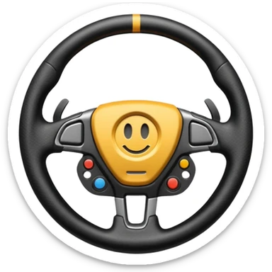 volante de racing  sticker