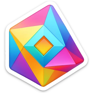 3D colour  combo sticker