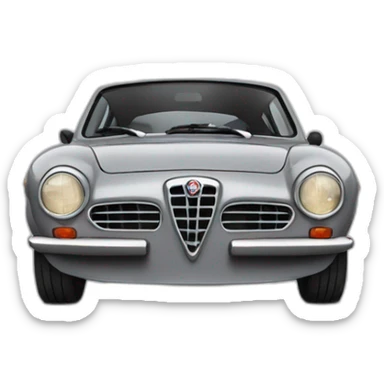 Grey Alfa Romeo Giulietta  sticker