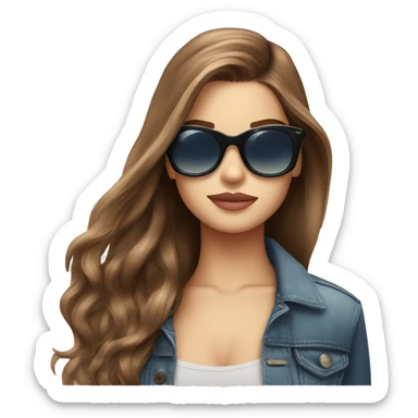 palvin with sunglasses and long hair sticker