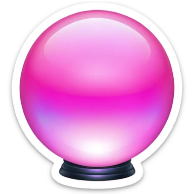 pink magic sphere sticker