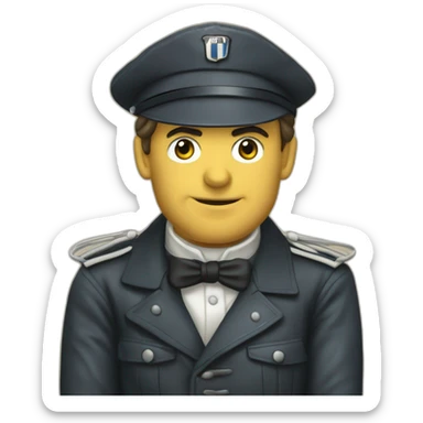 Jean moulin dans une bmw sticker